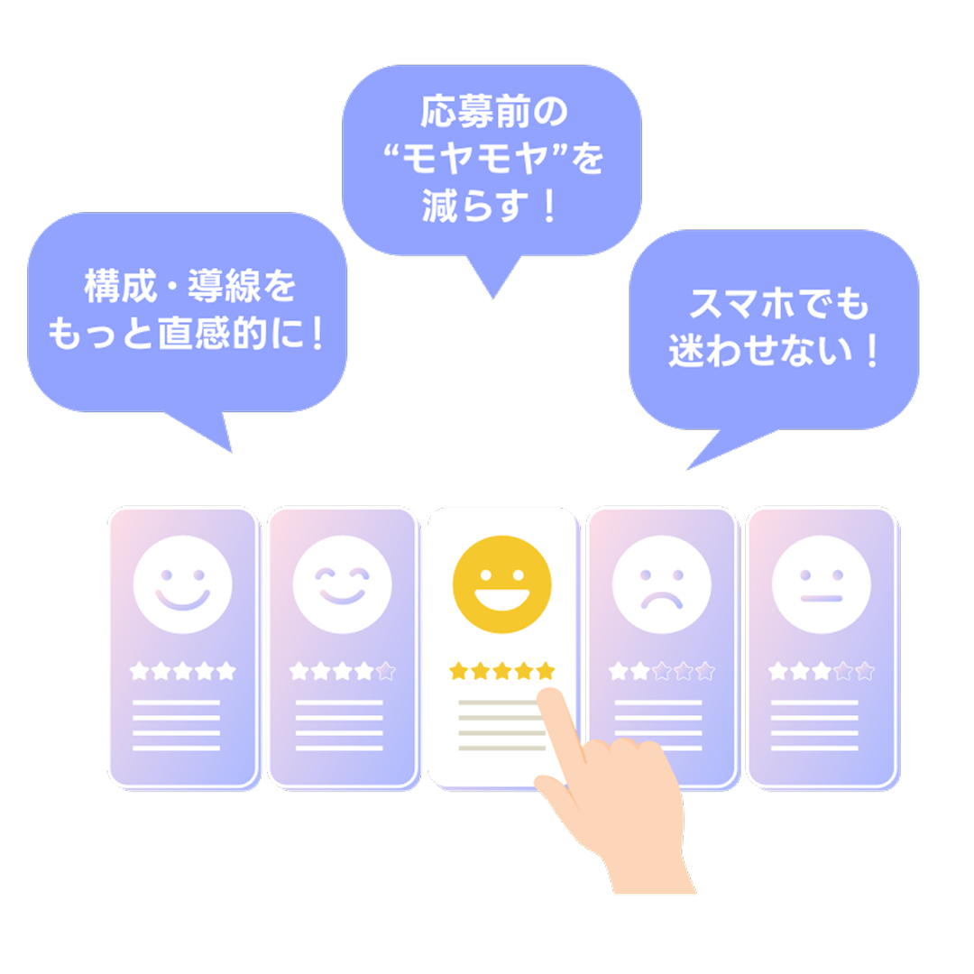 スマートフォンを操作する手